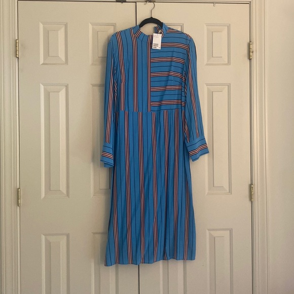 H&M Blue Striped Long Sleeve Dress - Picture 2 of 3
